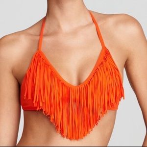Lspace orange/red bikini top